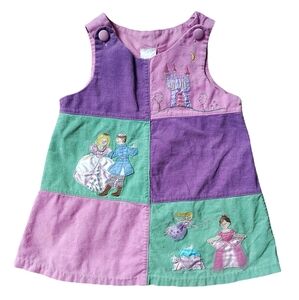 Boutique Colorful Patchwork Pink Dress with Princess Fairytale Designs--Size 2T